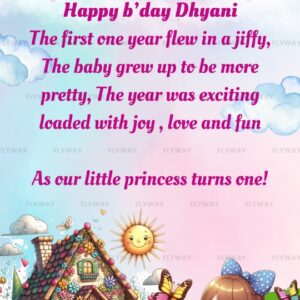 Colorful Fairyland Birthday Invite with Rainbow and Little Girl Photo