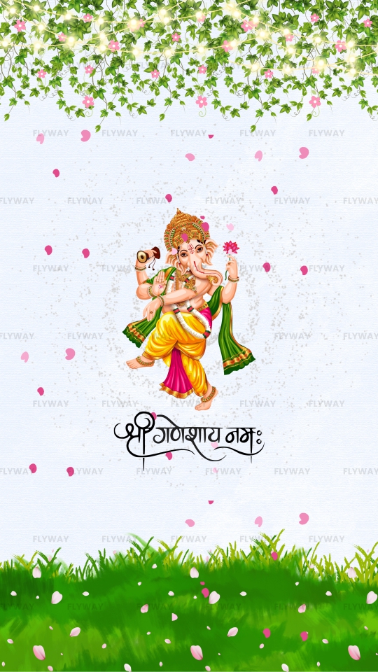 Teddy Bear Naming Video – Ganesha blessing under floral canopy