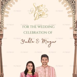 Save the Date Wedding Invite Video with Rajasthan Fort and Traditional Bride Theme