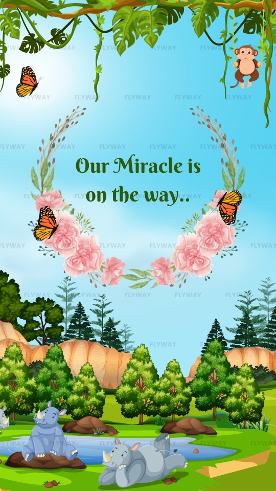 Peaceful Forest Baby Shower Video with Beautiful Lake and Nature Elements