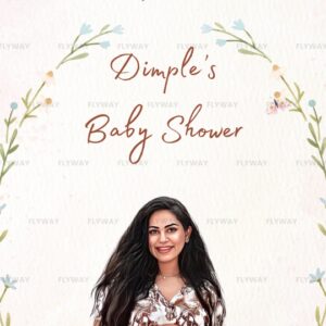 Minimalist Baby Shower Invitation Video with Baby and Animal Doodles