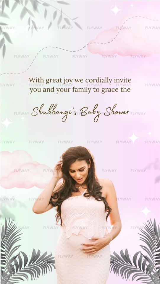 Seemant Vidhi Baby Shower Video with Toys, Stars, and Pink Floral Theme