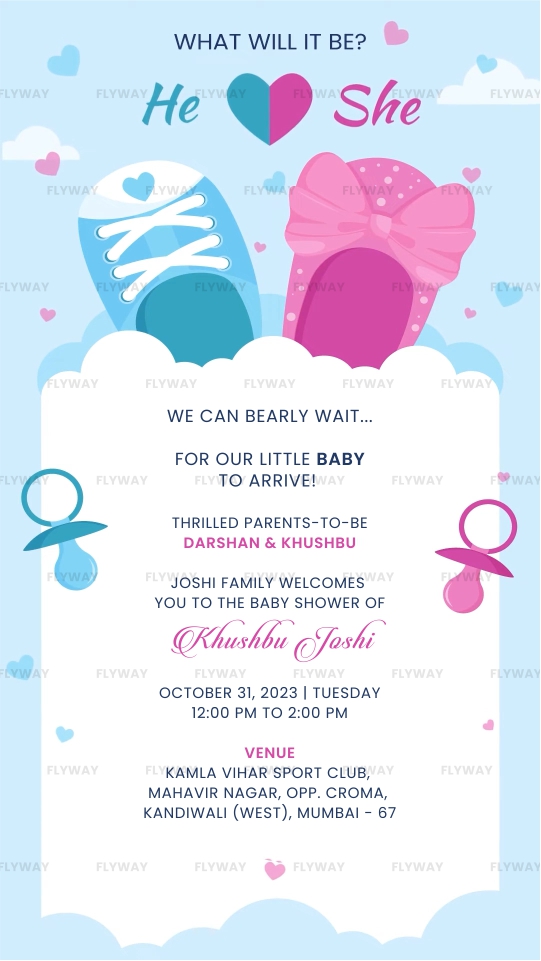 Seemant Vidhi Baby Shower Video Featuring Cute Baby Boy and Girl Doodles