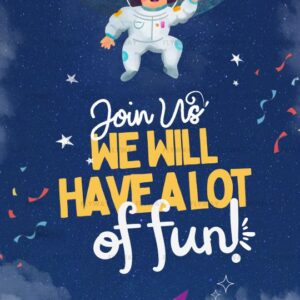 Galaxy Theme Birthday Party Video Invite for Children